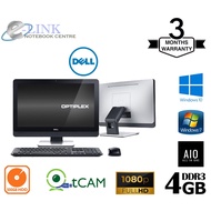 ( AIO DELL i5 3/4 GEN ) DELL OPTIPLEX 9010 / 9020 23" FHD ALL IN ONE PC / 4GB-8GB DDR3 RAM / 500GB H