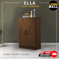 Living Mall Ella Wardrobe Cabinet Multi Purpose Storage In Brown Color