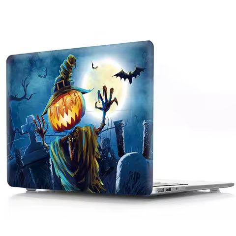 New For Macbook Pro Retina 12 13 15 2015 Case A1534 A1398 Cartoon Halloween Pumpkin Hard PVC for Mac