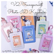 * SG READY STOCK * V2 Transparent Photo ID Keychain (Keroppi, Melody, Gudetama, Badtz Maru, Ahiru Pekkle | Sanrio)