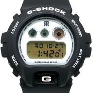 卡西歐 G-SHOCK DW-6900BHTGV-9 手錶，阪神虎隊 2003 年冠軍聯名款，黑白配色，錯版商品，2003 年 12 月發售，三國丘店，ITNKI89SDAV4