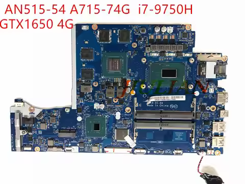 EH5VF LA-H501P For Acer Nitro 5 AN515-54 A715-74G Laptop Motherboard i7-9750H GTX1650 4G NBQ5611004 