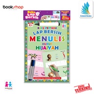 SET Buku Pertama Lap Bersih Menulis Huruf Hijaiyah- Belajar Menulis menggunakan Pen Penanda Papan Pu