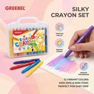 SILKY CRAYON GREEBEL 12C GREEBEL FINE SILKY CRAYON/ 12 COLOR SILKY CRAYON/ (PCS)