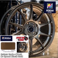 AIKKA PAINT WL19 AK22205 K- Speed Black Gold Car Body Motor Sport Rim Touch Up Paint/ Aerosol Spray Tin / Warna Rim Car