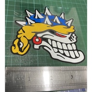 Sticker skull joker reflective