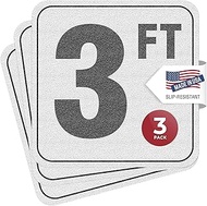 Aquatic Custom Tile, 3FT Pool Depth Markers, 6x6 Inches Vinyl Pool Stickers, Swimming Pool Number Ma