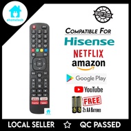 Compatible For Hisense Netflix Youtube LED Flat Panel Smart TV Remote Control L1335V