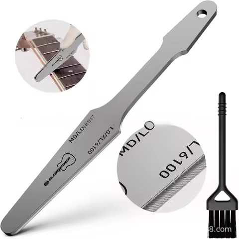 1PC Guitar Fret File For Grinding Crowning File Luthier Tool Double-Sided Fret Leveling Tool Guitar 