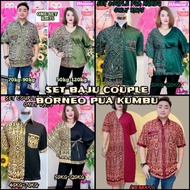 SET BAJU COUPLE CORAK PUA KUMBU BORNEO