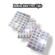 [ 1 SET ] MAINAN DOMINO / BATU DOMINO PRESS AKRILIK TIPIS