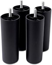 IPEA 4 x Furniture Feet for Furniture and Sofas Made of Plastic - Height 19 cm - Made in Italy - Set