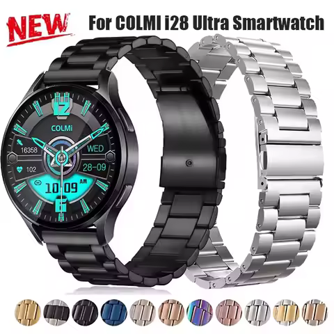 20mm Watch Bracelet Strap For COLMI i28 Ultra Smartwatch Stainless Steel Band For COLMI i28 Ultra Me