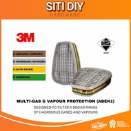3M 6059 ABEK1 Gas & Vapour Filter Cartridges | Multi-Gas Respirator Protection | 3M Bayonet Filter