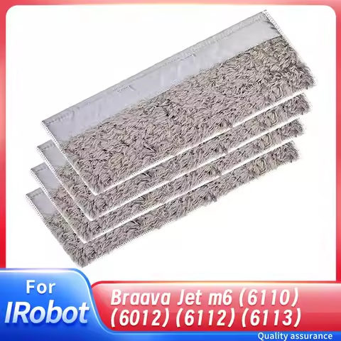 Dry Pads Mopping Pads Compatible with iRobot Braava Jet M6 (6110) (6012) (6112) (6113) - Washable an