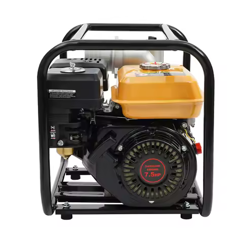 3-Inch 170F 196CC Water Transfer Pump 7.5HP 4-Stroke Gasoline Engine Water Pump 3600RPM Low Fuel Con
