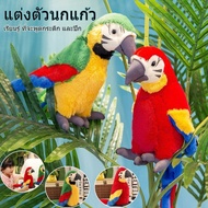 นกแก้วพูดได้ ตุ๊กตานกแก้วพูดได้ พูดได้ทุกภาษา มีเพลง เวอร์ชั่นแบตเตอรี่
