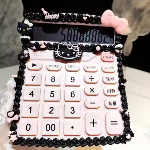 Hello kitty Stationery Calculator Voice Calculator Cute Multifunction Calculator Office Shop For Stu