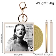 Keychain 1989 reputation Taylor Swift Record CD key pendant