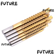 HL-FUTU 6pcs Twist Drill Bits, High Speed Steel Grooving Side Cutting Drill Bit Set, Durable 3-8mm S