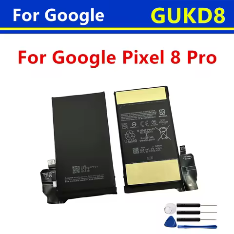 New GUKD8 4950mAh For HTC Pixel8 Pro Mobile Phone Replacement Battery For Google Pixel 8 Pro Batteri