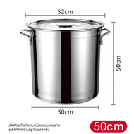 หม้อสตูว์หม้อทรงสูง หม้อสแตนเลสแท้ หม้อสแตนเลส cooking pot ขนาดสูง 20/25/30/40/50/60CMใหญ่หม้อน้ำซุป