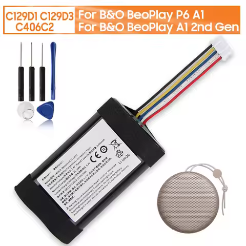 Replacement Battery C129D1 C129D3 C406C2 For B&O BeoPlay P6 A1 B&O BeoPlay A1 Gen2 2nd Gen Bluetooth