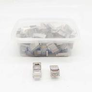 CONECTOR RJ45 CAT5 FTP PASS THROUGH IRON CONTENTS 50 CONECTOR RJ45 CAT5 FTP PASS THROUGH IRON CONTEN