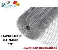 Kawat Loket Galvanis Putih 1/2 Inch Kawat Ram Putih Kawat Ayam Kandang