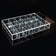 Toy storage box acrylic display box beads finish the box storage box Plaid debris disk box display