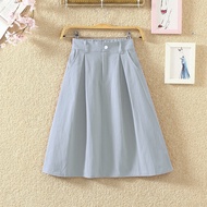 💕 Adele  A line skirt denim skirt knee length skirt casual skirt short skirt jeans skirt midi skirt