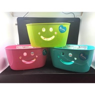 Zhanying 714 Macaron Smile Hanging Basket Storage Sundries Sorting 360 Degree Rotating Hook 3L