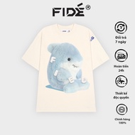 Baby SHARK FIDE unisex T-shirt round neck wide form BABY SHARK 03