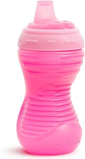 Munchkin Sippy Cups, 10oz Mighty Grip Spill Proof Toddler Cups for 6+Month EZ to Hold Contoured Desi