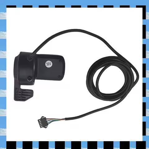 ABME GZ3 Electric Bicycle And Scooter LCD Display Panel With Thumb Throttle, 24-60V, SM Connector Mo