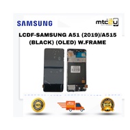 LCDF-SAMSUNG A51 (2019)/A515 (BLACK) (OLED) W.FRAME/LCDF-SAMSUNG A51 (2019)/A515 ( HITAM) (OLED) DEN
