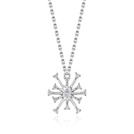 Glintz Snow Stella Statement Necklace สร้อยคอเงินแท้ ฝังด้วย cubic zirconia