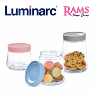 Luminarc 3 Pcs Pot Swing Storage Jar Set  / Pot Swing Round Canister / Cookies Jar / Bekas Makanan K