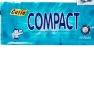 CUTIE COMPACT ROLL TISSUE (10 ROLLS) NEW