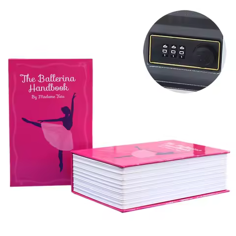 Password Box Safe Simulation Book Mini Home Password Code Book Safe Saving Pot Storage Box Book Pass