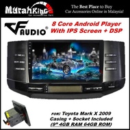 (6RAM 128GB IPS 4G 8Core DSP) Toyota Mark X 2009 9 Inch Android 10 Mirrorllink Big Screen Plug and P