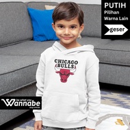 CHICAGO BULLS Kids Cotton Everyday Basketball Hoodie Sweater Ages 4 - 15 years Premium Cotton Fleece