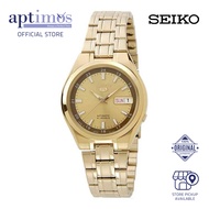 [Aptimos] Seiko 5 SNKG26J1 Gold Dial Men Automatic Watch