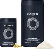 Nutrafol Strengthening Duo: Men's Hair Growth Supplement and Physician-Formulated Collagen Infusion for Thicker-Looking, Stronger-Feeling Hair (1-Month Supply Per Unit)