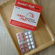 Avadol-fast (paracetamol) 500mg Tab (10's X 20) EXP 03/2025