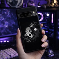 Hybrid Case Google PIXEL 10 9 8 Pro 8 7 Pro 7 7A 6 Pro 6 6A 5 4 XL 4 4A 3 XL 3 3A Yin And Yang Koi