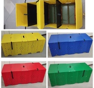 Folding Cage4 division Plastic Collapsible for Gamefowl