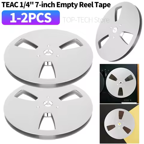 1/4 7 Inch Blank Tape Reel Aluminum Alloy Empty Tape Reel 3 Holes Recording Takeup Reel for TEAC Uni