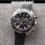 實拍 OMEGA歐米茄海馬系列黑面232.32.46.51.01.003 男士腕錶 歐米茄手錶 石英錶