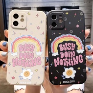 Straight edge Rubik's Cube case for iphone 14promax 11 13 12 7Plus X XS Max rainbow flowers Cover